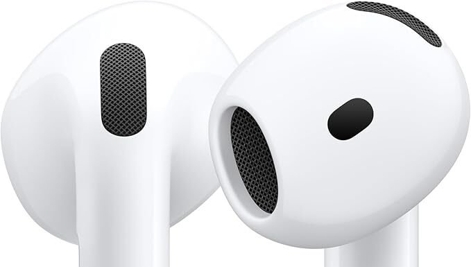 Top Best Apple AirPods 4 Wireless Earbuds, Bluetooth Headphones, Personalized Spatial Audio, Sweat and Water Resistant, USB-C Charging Case, H2 Chip, Up to 30 Hours of Battery Life, Effortless Setup for iPhone